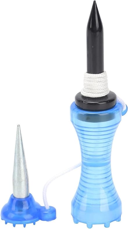 Golf Tee Set met Extra Nagel - Herbruikbare Golf Oefen Tee voor Driving Range en Trainingsmat, Stevig en Duurzaam (Blauw)