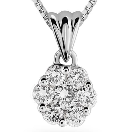 Orphelia HD-4209 - Hanger - 18 Karaat Witgoud / Diamant 0.22 ct
