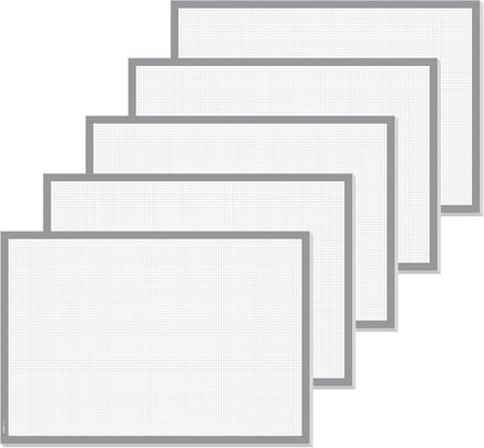 Grote Papieren Bureauonderlegger Afscheurbaar A2 Notitieblok Grijs 5 Stuks