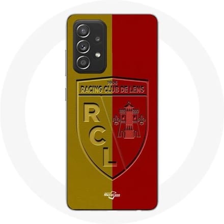 Coque - maniacase - Samsung Galaxy A52 - Souple - Protection - Logo jaune et rouge noir