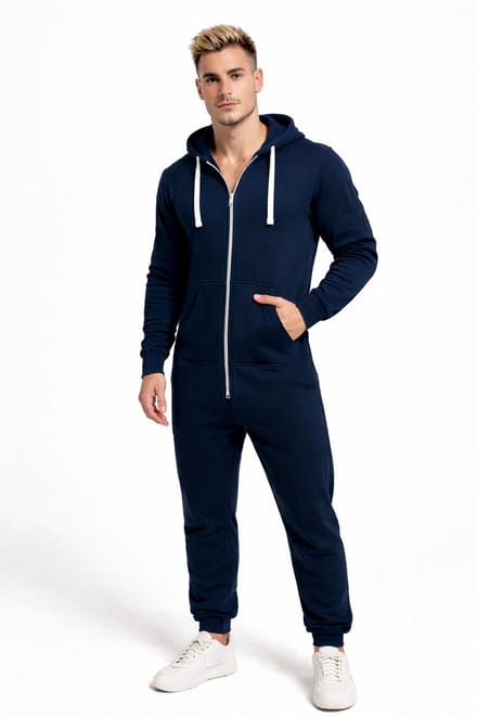 Navy Onesie - Huispak - Onesie mannen - Onesie Vrouwen - Maat XL