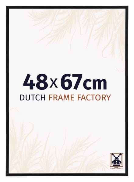 Fotolijst 48x67 cm - Kunststof - Zwart Mat - Angers