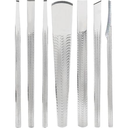 7 pièces Acier Inoxydable Enlève Callosités Pieds Peau Morte Coupe-Corne Set Outil Pédicure white