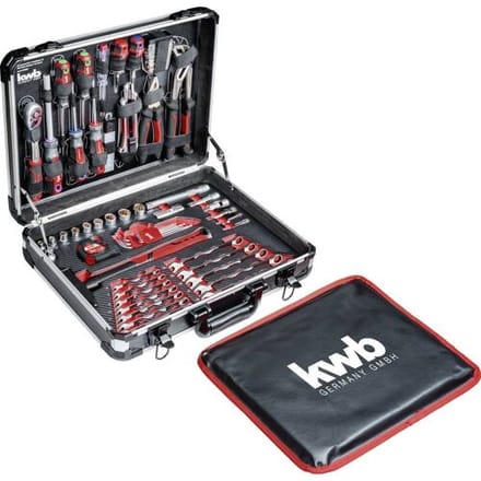 KWB Gereedschapskoffer 80-delig in Aluminium Koffer