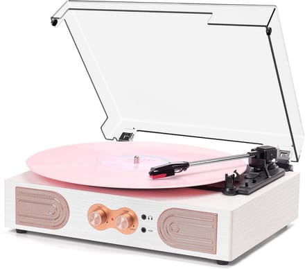 Vintage Vinylplatenspeler met Ingebouwde Luidsprekers en Bluetooth