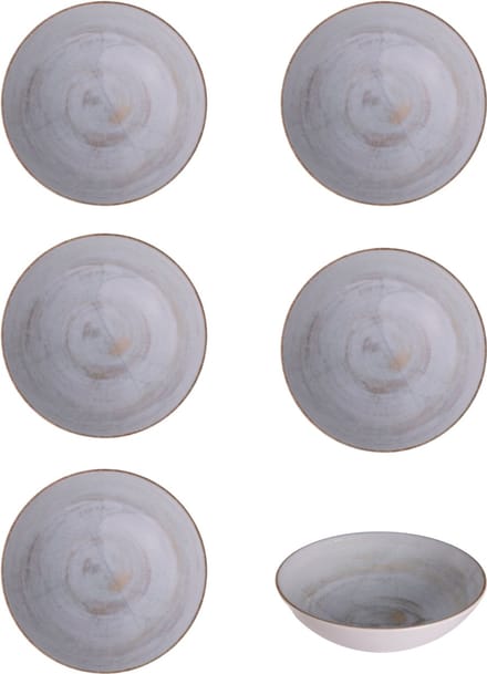 Hazel & Bos Juntos - Kom - 17,5 cm - Porselein - Set van 6 – Madera