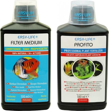 Easy-Life - Filter Medium - Waterverbeteraar + Easy-Life - Profito - Plantenvoeding - 2x 500 ml