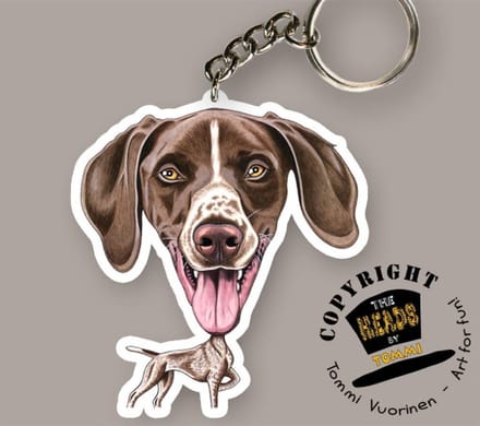 Sleutelhanger Hond Duitse Kortharige Pointer