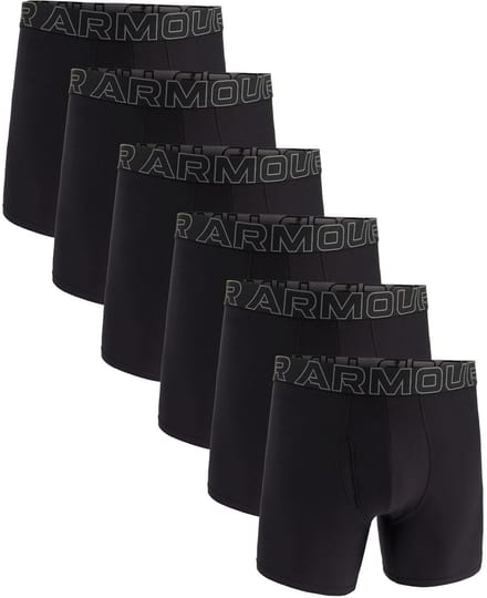 Under Armour Boxershorts UA PERFORMANCE TECH - SOLID 6 IN 6PK Set van 6