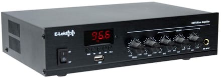 E-Lektron PA-TRON45 - 100V ELA versterker - 45W met Bluetooth en USB