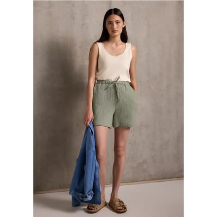Korte broek van mousseline