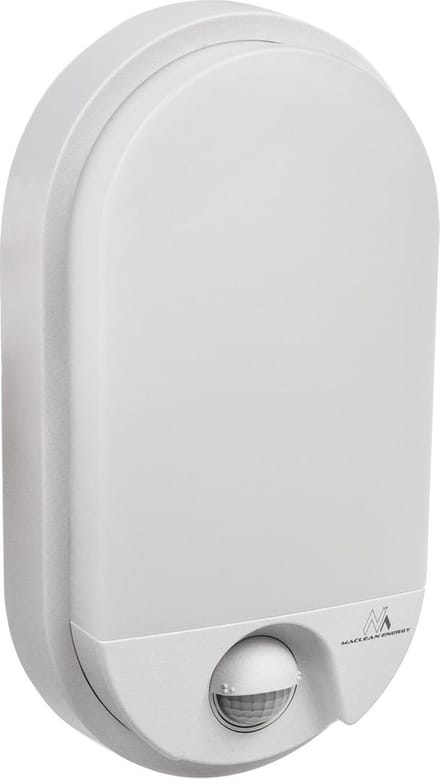Maclean MCE340 W - Wandlamp - LED lamp met infrarood bewegingssensor - 1100lm - 15W - IP54 - wit