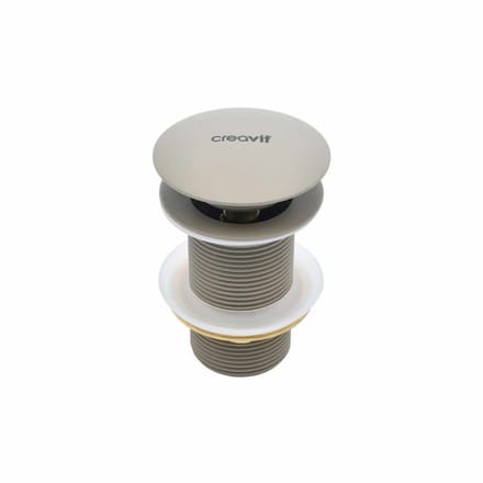 Afvoerplug – Click Waste 5/4 – Met overloop – Mat cappuccino