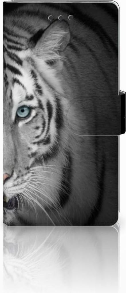 Huawei Ascend P8 Lite Telefoonhoesje met Pasjes Tijger