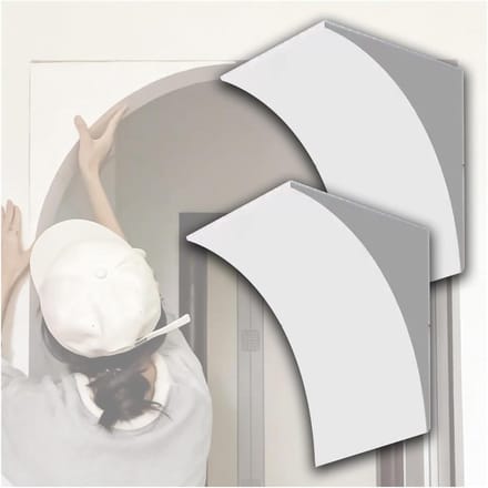 Deur Frame Kits - Wandafwerking Decor - Interieur Verbetering - Overschilderbaar Schuim - 24.5 cm Set - Wit