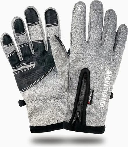 DrPhone H-Range - Touchscreen - Handschoenen - Tot 0 Graden - Waterdicht - Winddicht - Voor Mannen / Vrouwen - Maat M - Grijs