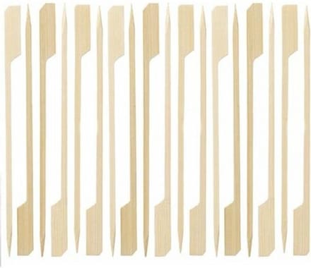 Benson Cocktail/tapas prikkers - 120x stuks - 9 cm - hout - hapjes prikker - saté prikkers