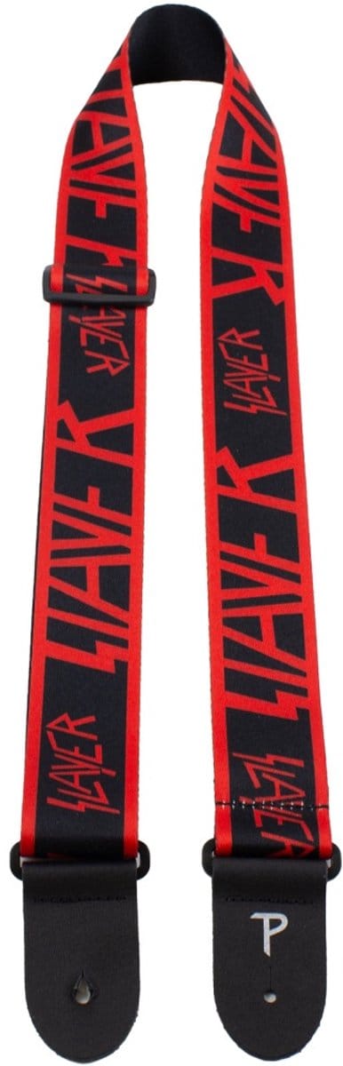 Slayer - Logo Gitaarband - Zwart/Rood