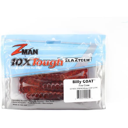Zman zacht kunstaas Billy Goat 4,25 inch 3/pack Fire Craw (9450)