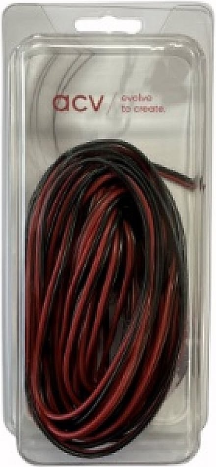 speakerkabel 2x 1,5mm zw/r 10 mtr in blister