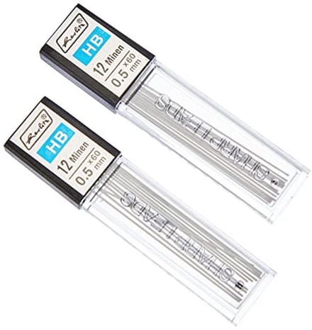 Vulpotloodvulling HB 0,5 mm - 2 x 12 stuks