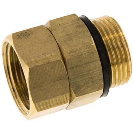 Draaidoorvoer G3/4 '' Binnendraad X Buitendraad Warm Water Messing EPDM 30bar