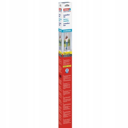 Tesa XL Serie - Deur Hor Lamellen - Zwart - 2,5x1,2m - Glasvezel