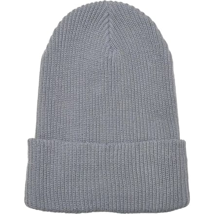 Urban Classics - Recycled Yarn Ribbed Knit Beanie Muts - Beige