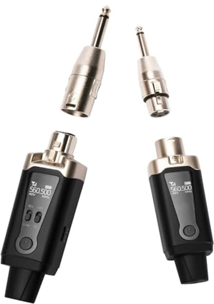 UHF Draadloze Microfoon Systeem met XLR Mic Adapter en 16 Kanalen