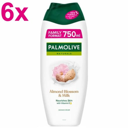 Palmolive Naturals Amandelbloesem en Melk (6 x 750ml)