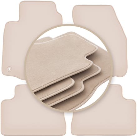 PREMIUM beige matten voor: Mitsubishi Colt V / CJO hatchback 1996-2003