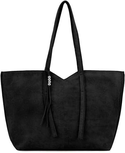 FREDsBRUDER Leren All About Beads Shopper Black Zwart