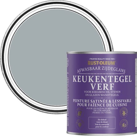 Rust-Oleum Grijs Keukentegelverf Zijdeglans - Mineraalgrijs 750ml