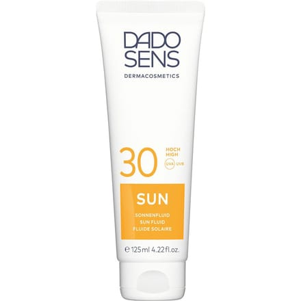 Trekt snel in en plakt niet - Dado Sens SUN Sun Fluid SPF 30