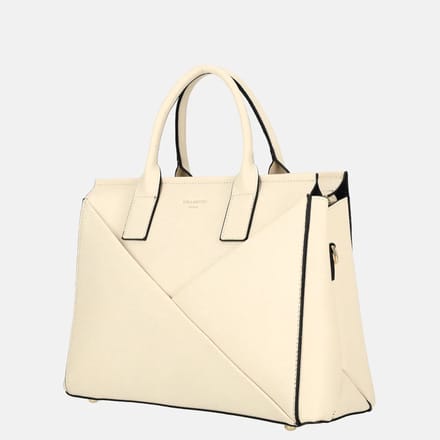 Firenze handtas voorvak beige