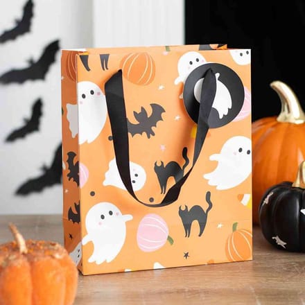 Something Different - 23cm Sweet and Spooky Ghost Print Cadeautas - Multicolours