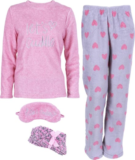 Roze en grijze pyjamaset / slaapset