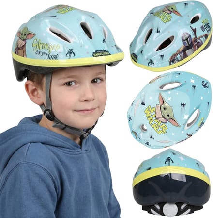 STAR WARS Mandalorian Veilige fietshelm voor jongens, verstelbaar 52-56 cm