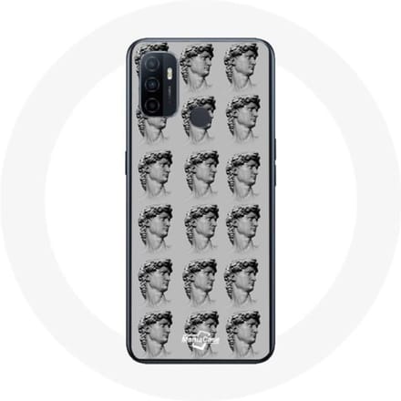 Coque - Oppo - A53 - Souple - Statue - Gris gris