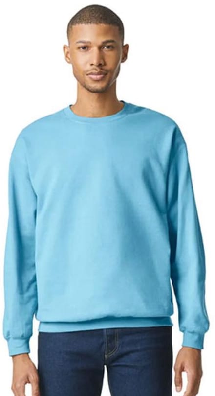 Gildan - Softstyle Midweight Fleece Crewneck Sweater - Sky maat 4XL