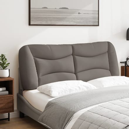 vidaXL - Hoofdbordkussen - "Hvar" - 140 - cm - stof - taupe