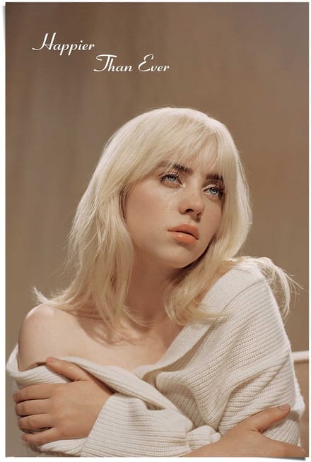 Poster Billie Eilish - 91,5 x 61 - Papier - REINDERS