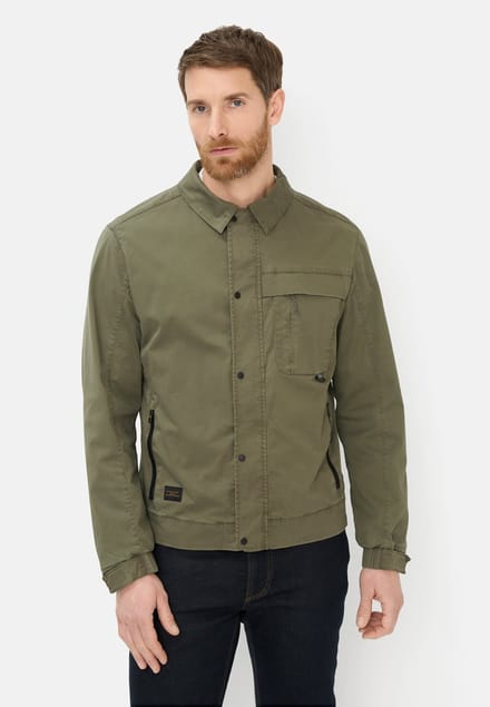camel active Blouson met binnenzakken - Maat menswear-60 - Olijfgroen