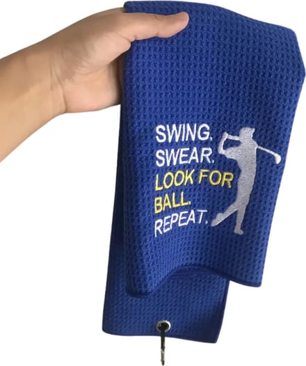 Livano Golf Handdoek - Golfhanddoek - Golf Accessoires - Towel - Comfortabel - Grappige Tekst