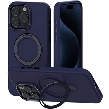 Mercury MagSafe Stand Silicone iPhone 15 Plus 6,7" Blauw