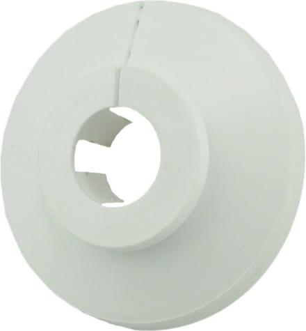 Sub klemrozet wit rond 12 mm