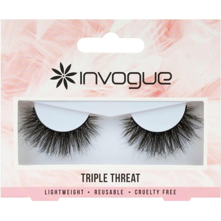 Invogue Valse Wimpers Triple Threat 1 Paar