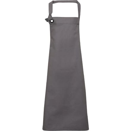 Premier Unisex Calibre Heavy Cotton Canvas Bib Apron (Donkergrijs)