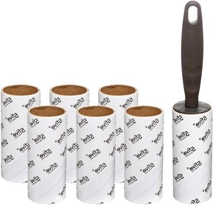 Kledingborstel - Ontpluizer - Kleding Verzorgen - Inclusief 6 Rollen - 4x21 cm - Grijs