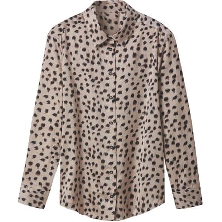 ESMARA Satijnen dames blouse (Luipaard print, 34)